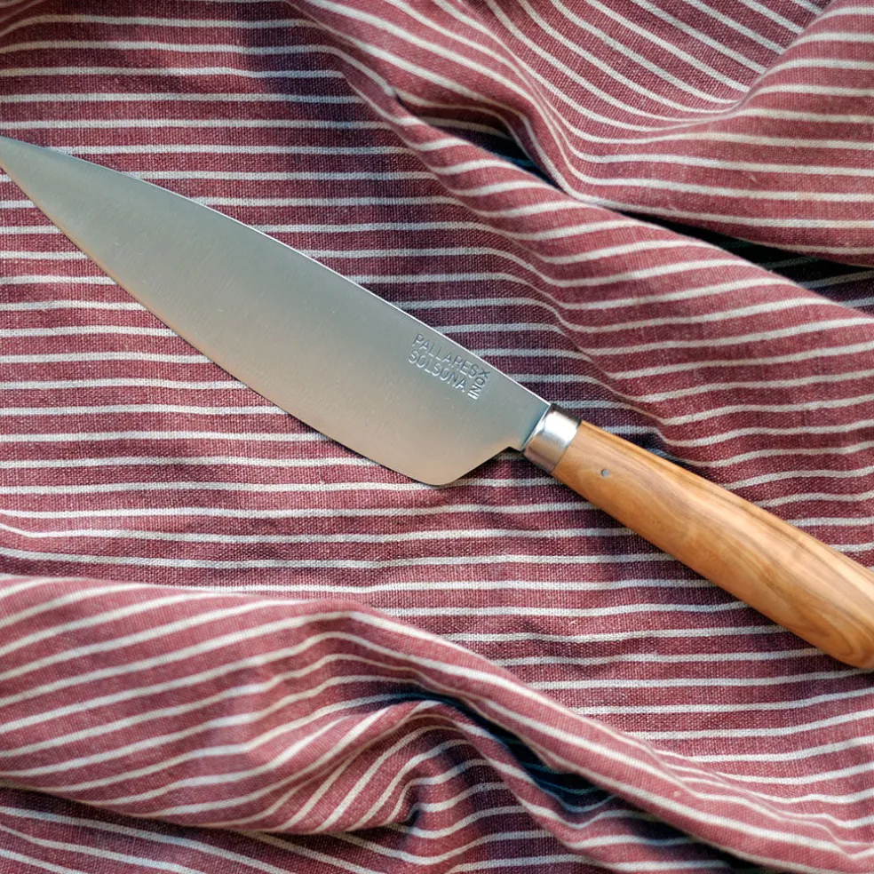 Cuchillos de cocina con mango redondo de olivo Pallarès
