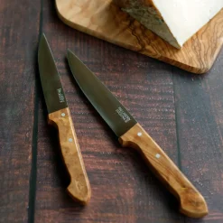Cuchillos de cocina con mango de olivo Pallarès