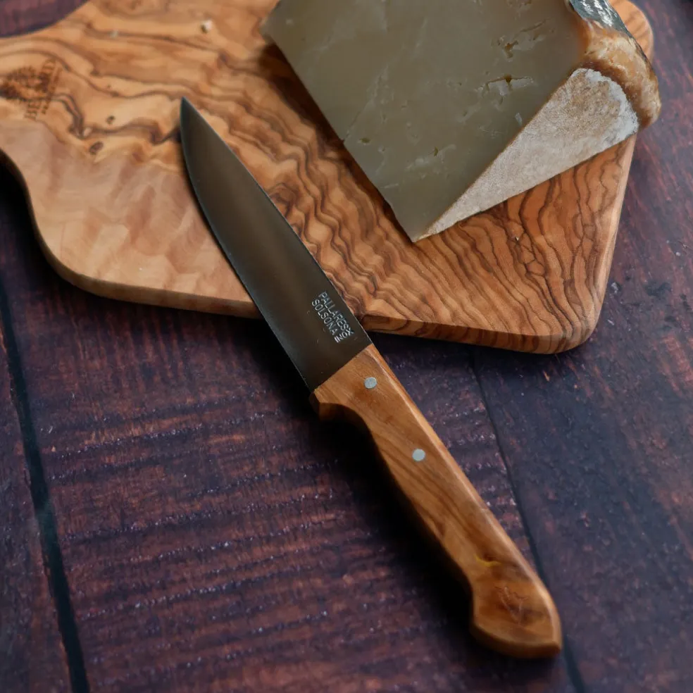 Cuchillos de cocina con mango de olivo Pallarès