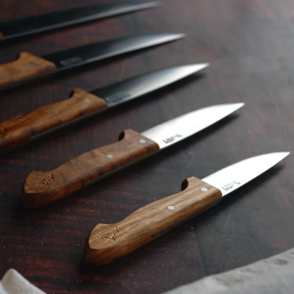 Cuchillos de cocina con mango de olivo Pallarès