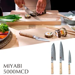 Cuchillos japoneses Miyabi de acero damasco