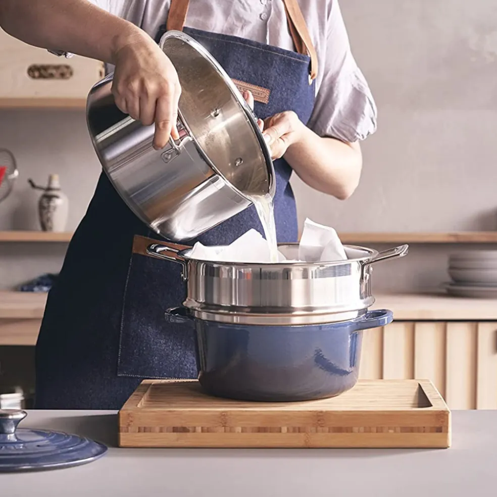 Delantal Denim Le Creuset