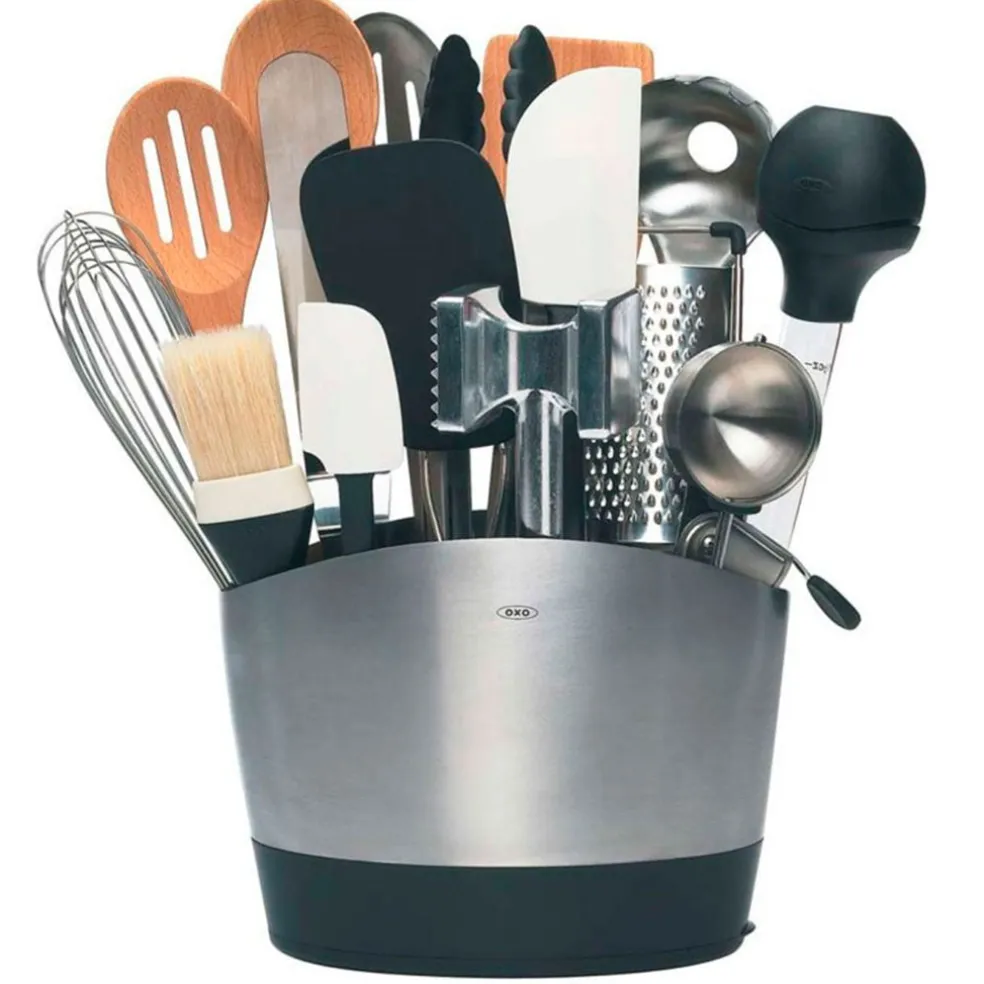 Escurridor de cubiertos elíptico con bandeja OXO