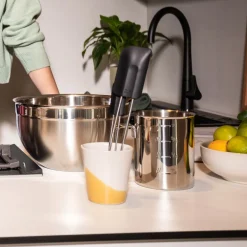 Espátula de silicona con mango de acero inox Rösle