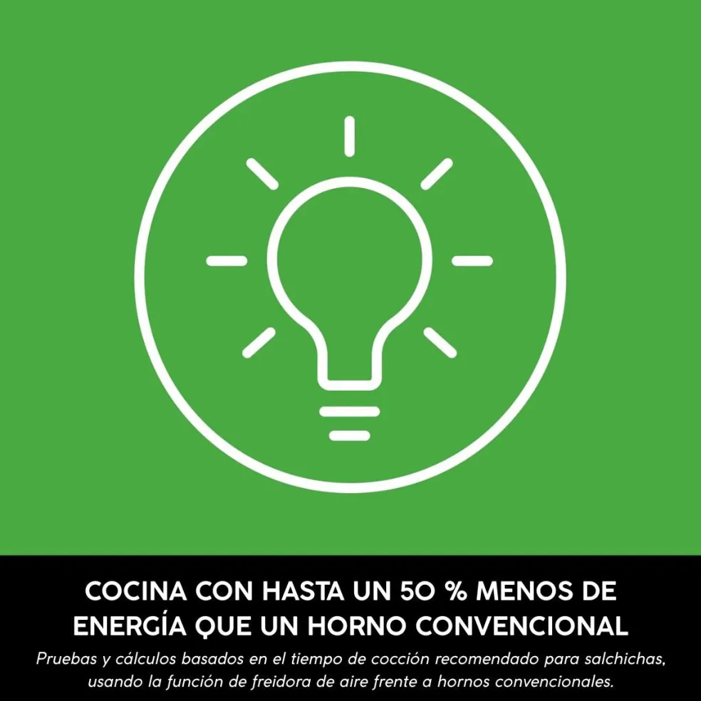 Freidora de aire Crispi Ninja®: la airfryer con cubetas de vidrio y diseño portátil FN101