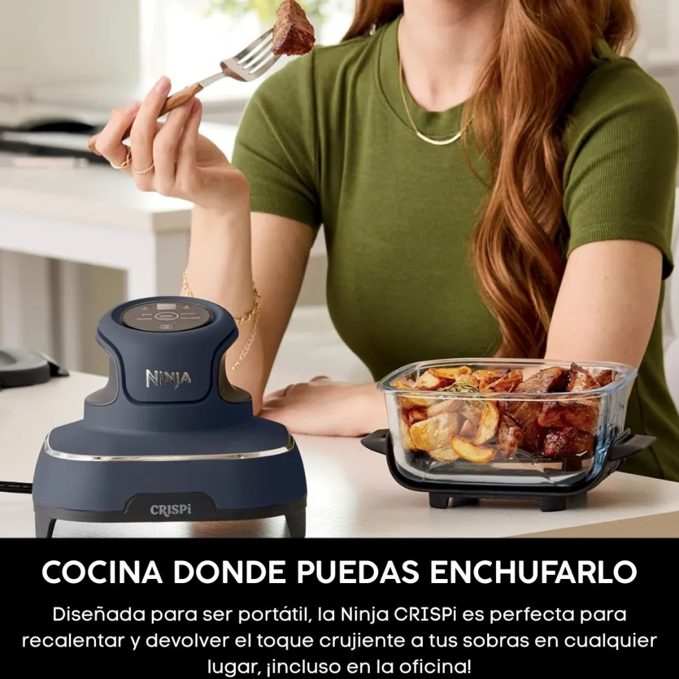 Freidora de aire Crispi Ninja®: la airfryer con cubetas de vidrio y diseño portátil FN101