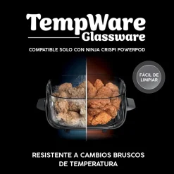 Freidora de aire Crispi Ninja®: la airfryer con cubetas de vidrio y diseño portátil FN101