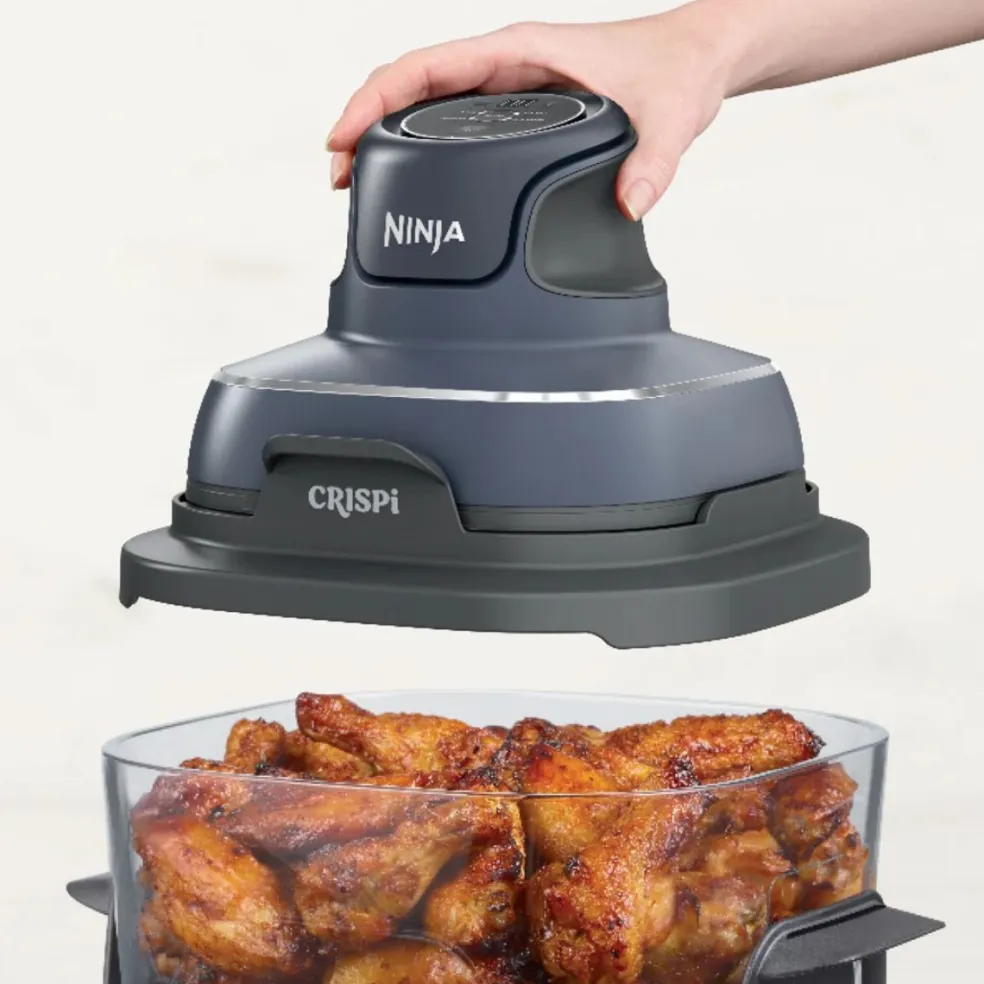 Freidora de aire Crispi Ninja®: la airfryer con cubetas de vidrio y diseño portátil FN101