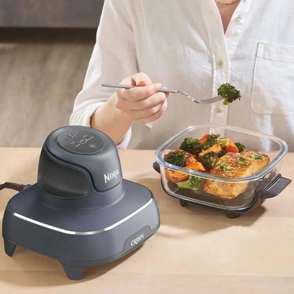 Freidora de aire Crispi Ninja®: la airfryer con cubetas de vidrio y diseño portátil FN101
