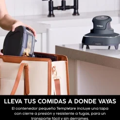 Freidora de aire Crispi Ninja®: la airfryer con cubetas de vidrio y diseño portátil FN101