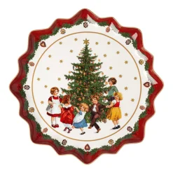 Fuente grande de Navidad de porcelana para servir Toy's Fantasy Villeroy & Boch