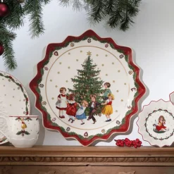 Fuente grande de Navidad de porcelana para servir Toy's Fantasy Villeroy & Boch
