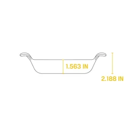 Fuente ovalada con asas mini de hierro Lodge