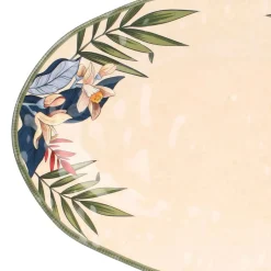 Fuente ovalada para servir de melamina Limù Rose & Tulipani