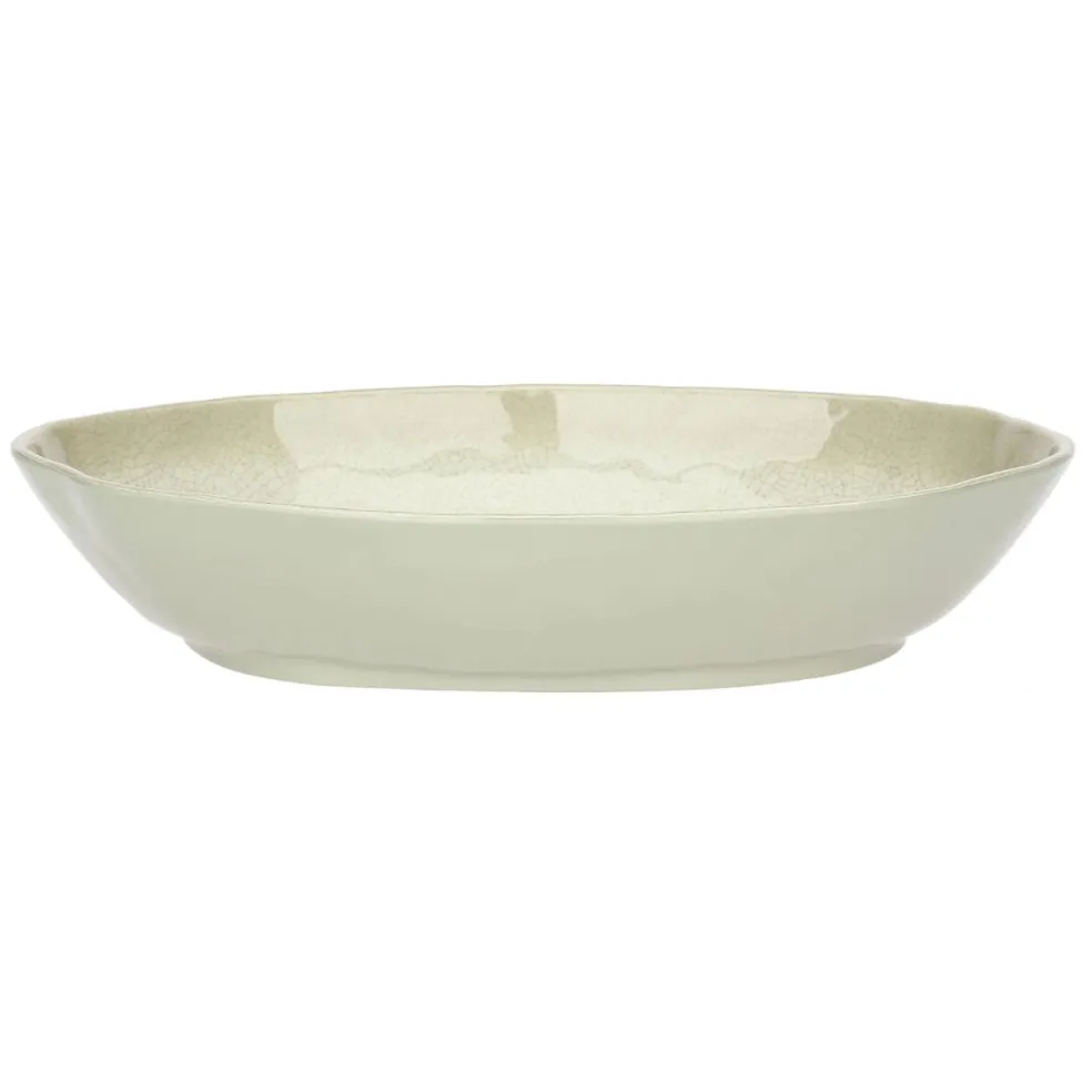 Fuente ovalada para servir de melamina Atmosfera Tortora Rose &Tulipani