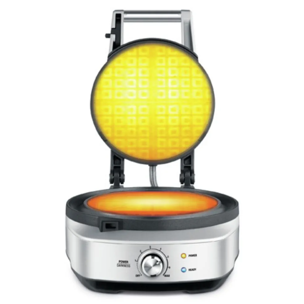 Gofrera clásica circular The No-Mess Waffle Sage