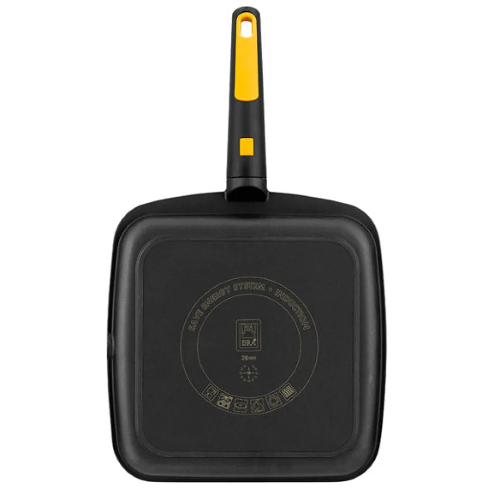Grill antiadherente estriado mango desmontable Fast Click BRA