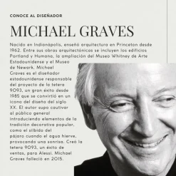Hervidor Tea Rex de acero inoxidable Michael Graves Alessi