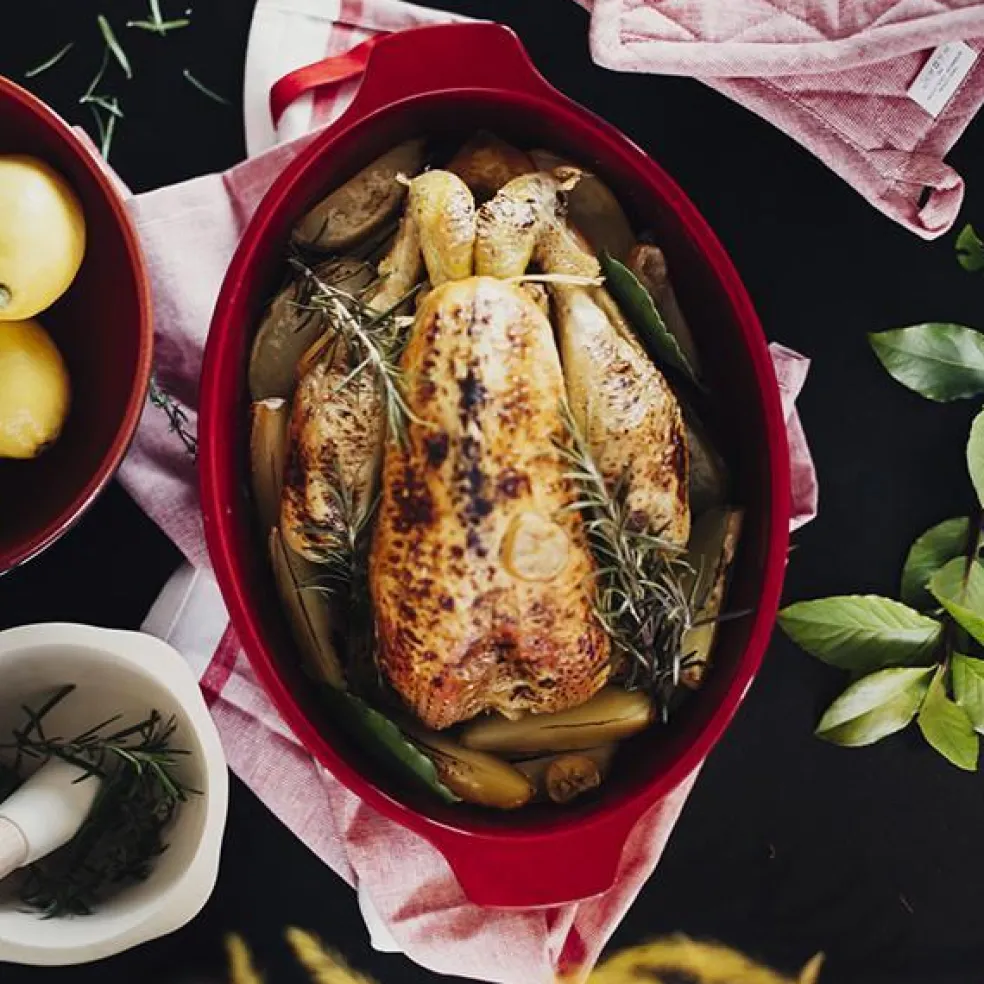 Horno cerámico para asar pollo o pavo Emile Henry