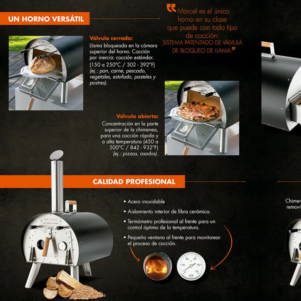 Horno de leña Marcel de Tellier
