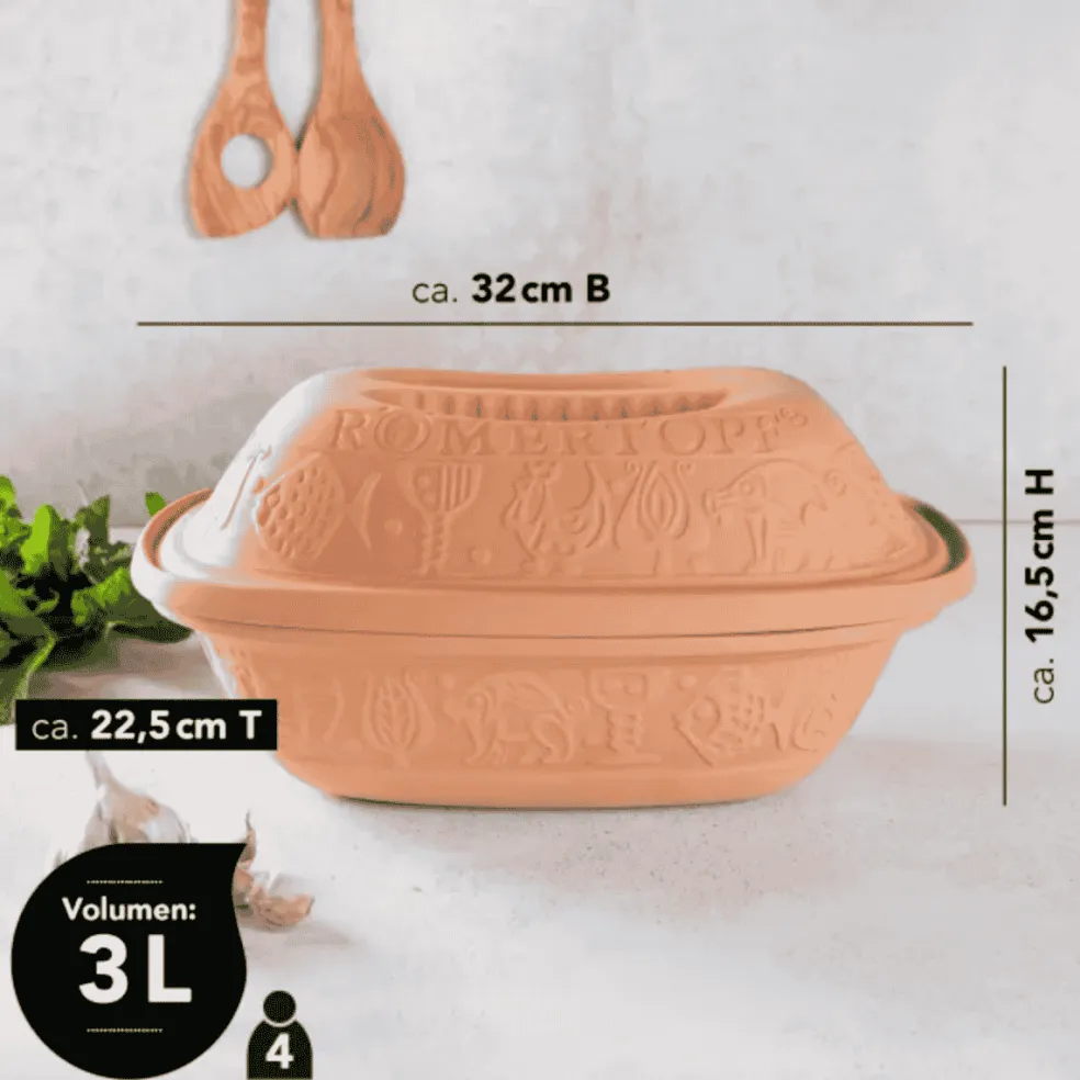Horno de terracota Steam Roaster Klassic Römertopf
