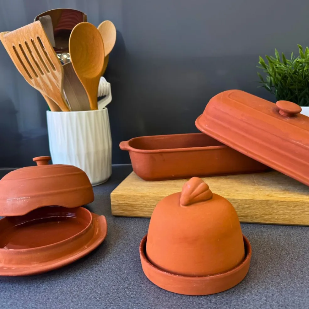 Horno para ajos de terracota Dexam