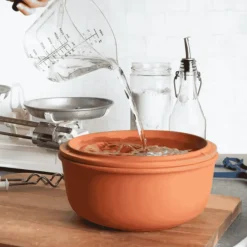 Horno redondo de terracota para pan Römertopf
