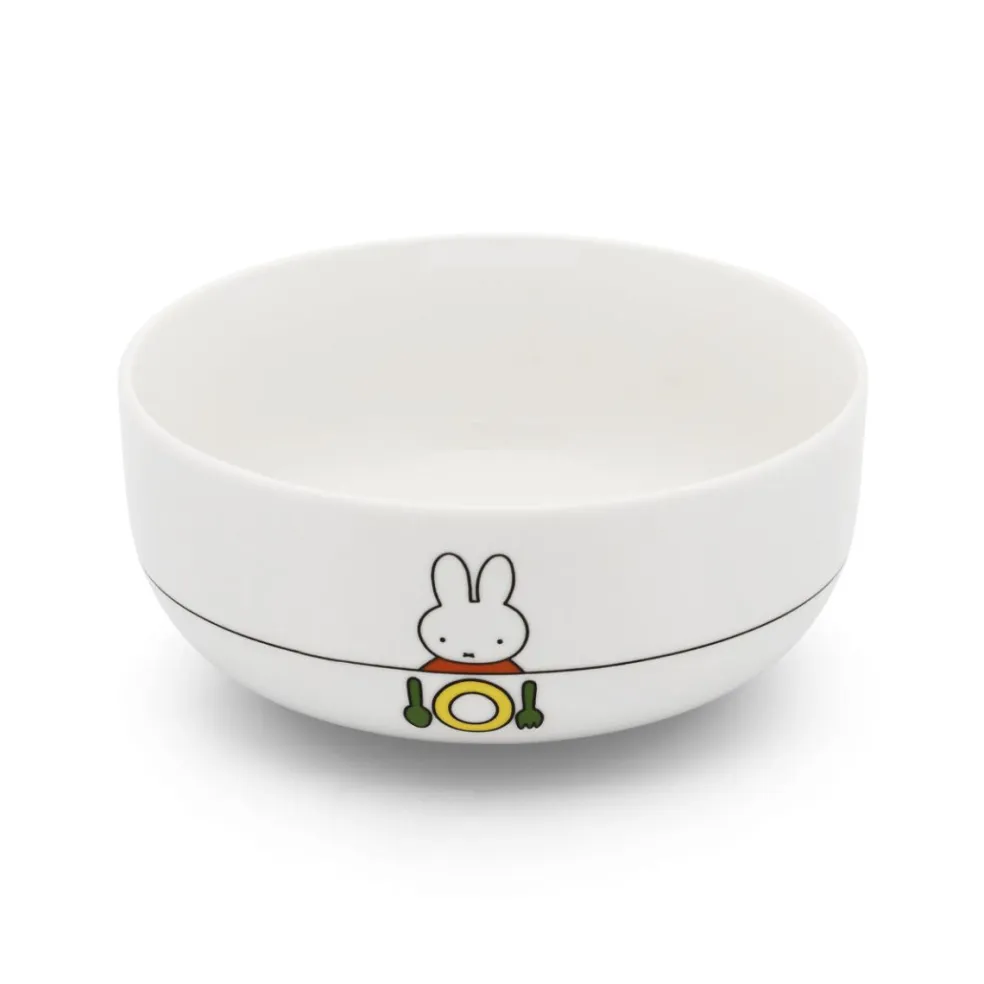 Juego cubertería 6 piezas inox y porcelana Miffy Zilverstad