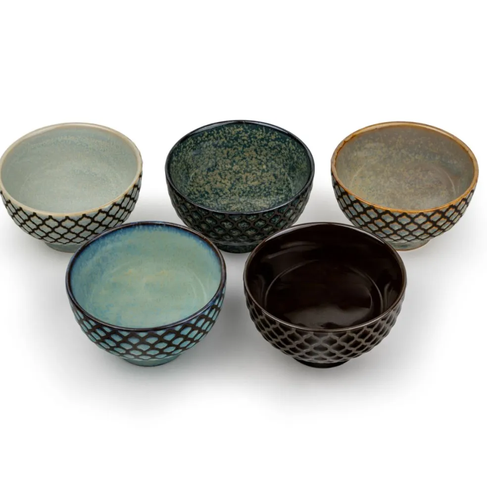 Juego de 5 boles de porcelana para aperitivos Sara Bredemeijer