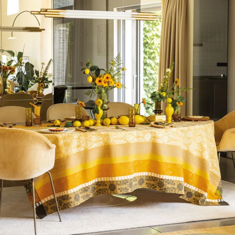 Mantel antimanchas de algodón Gipsy Le Jacquard Français