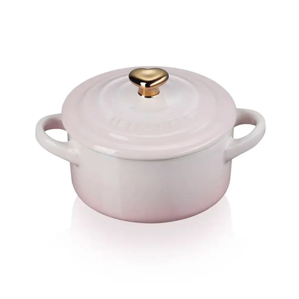 Mini cocotte pomo dorado Le Creuset