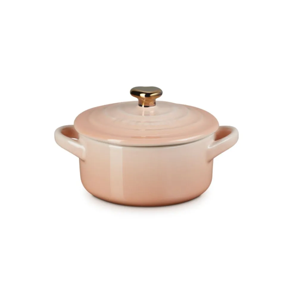 Mini cocotte pomo dorado Le Creuset