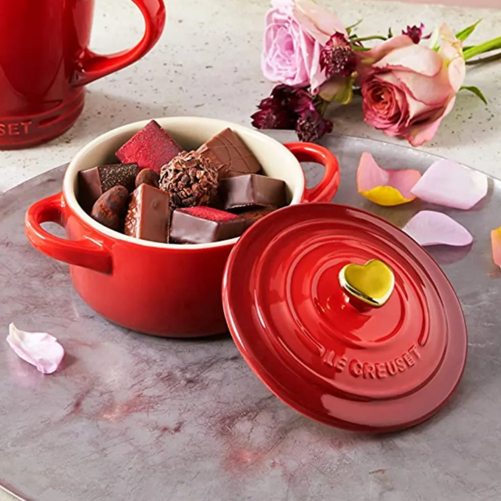 Mini cocotte pomo dorado Le Creuset