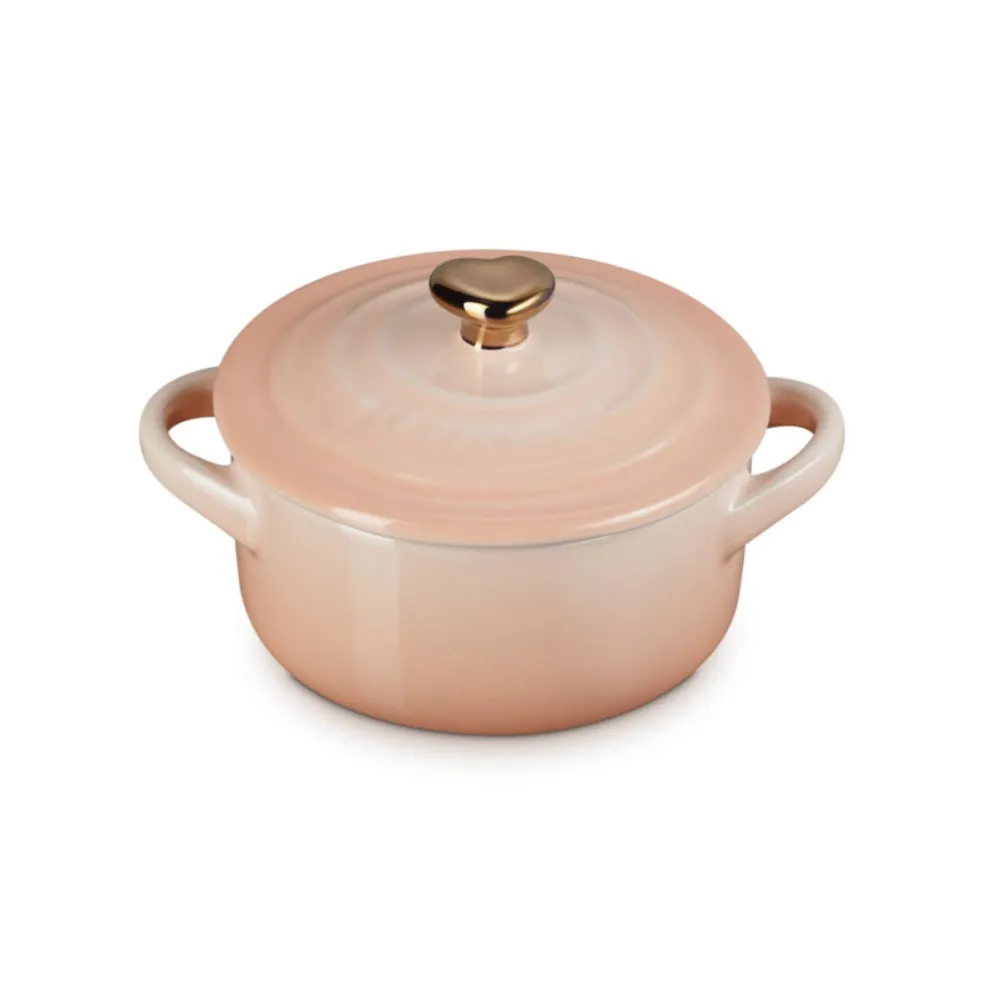 Mini cocotte pomo dorado Le Creuset