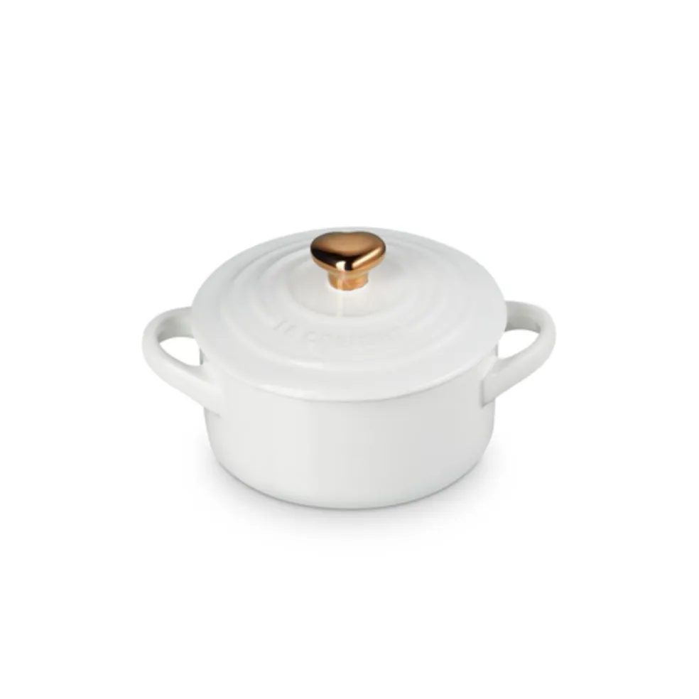 Mini cocotte pomo dorado Le Creuset