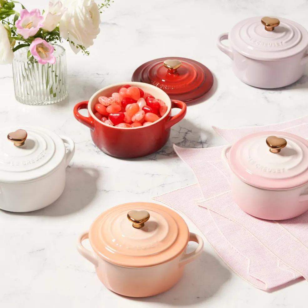 Mini cocotte pomo dorado Le Creuset