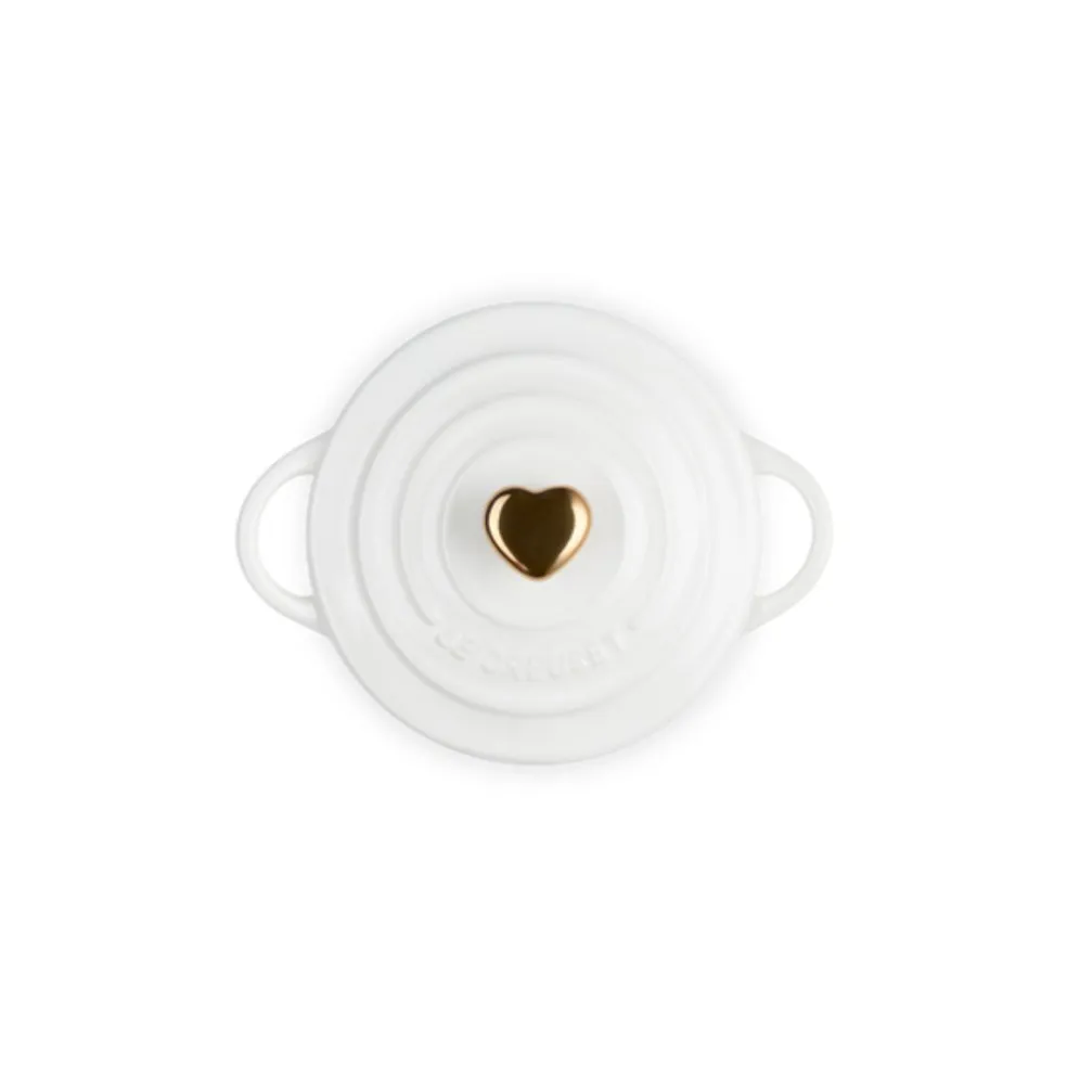 Mini cocotte pomo dorado Le Creuset