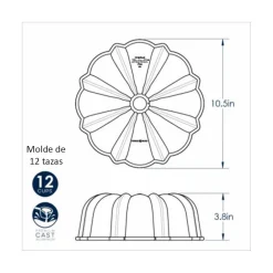 Molde aluminio Anniversary bundt Nordic Ware