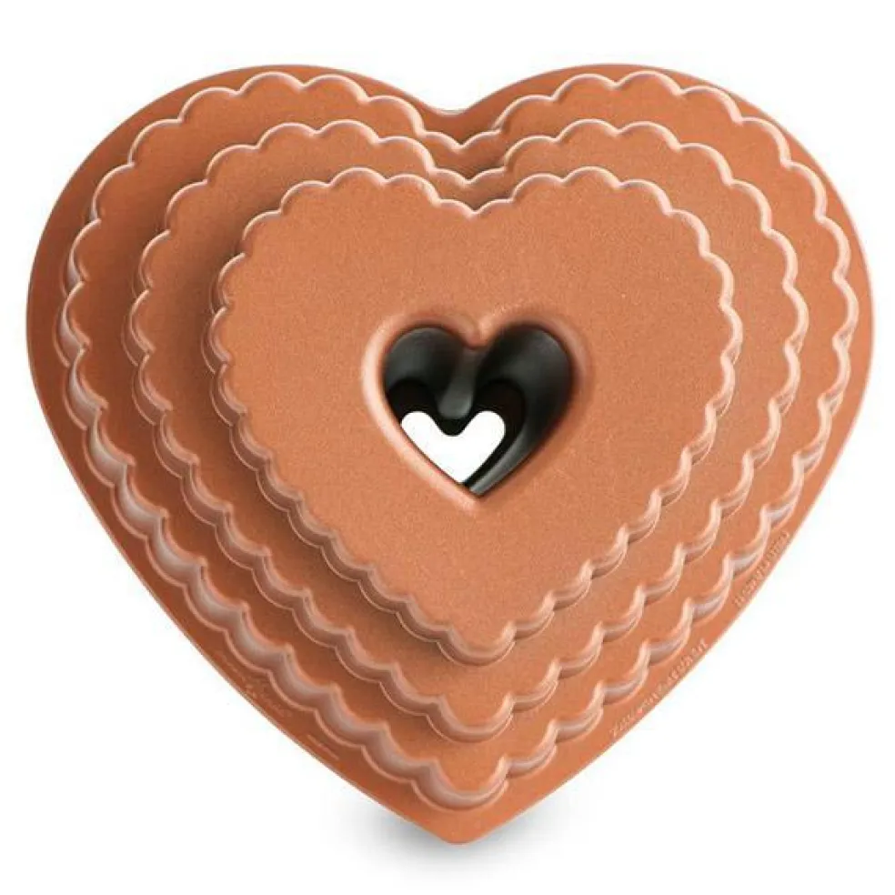 Molde aluminio Tired Heart Bundt Nordic Ware