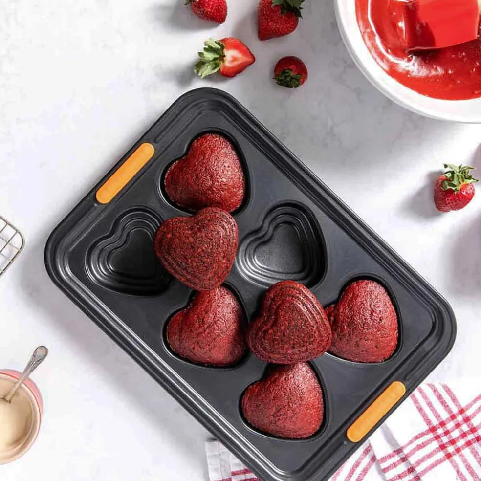 Molde antiadherente corazones Le Creuset