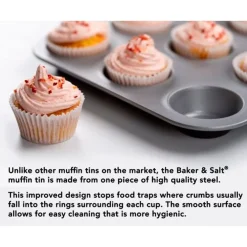 Molde antiadherente para muffins Baker & Salt®