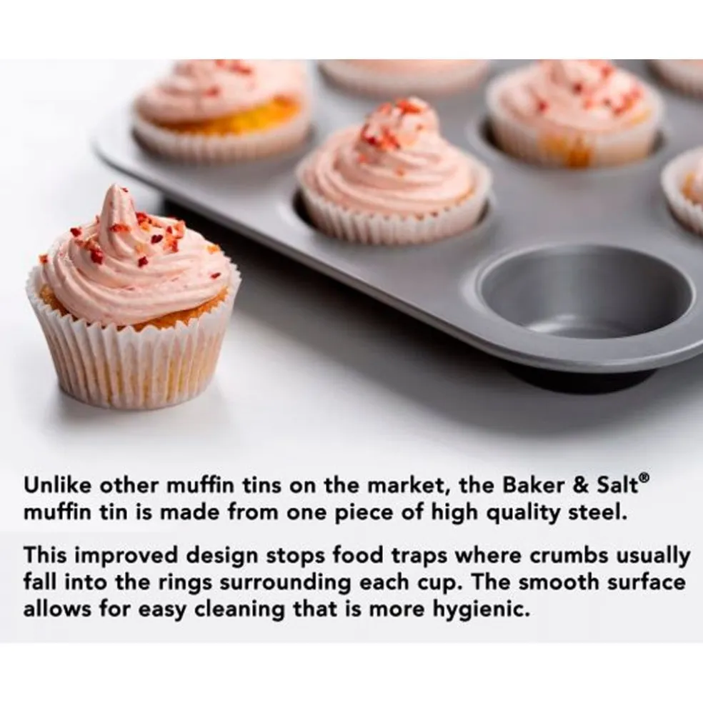 Molde antiadherente para muffins Baker & Salt®