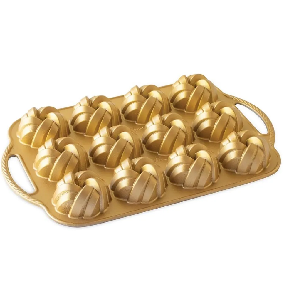 Molde Braided Bundtlette Pan Nordic Ware 75º Aniversario