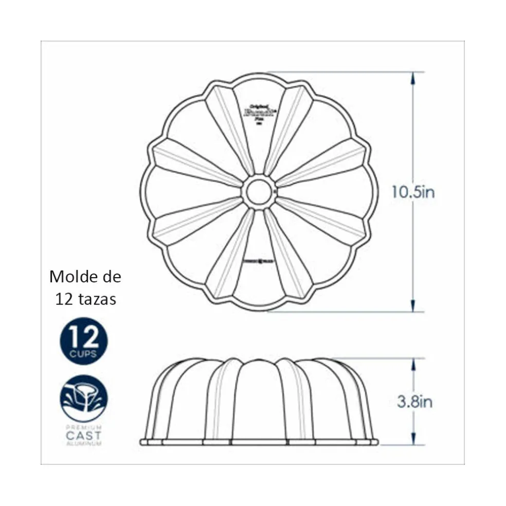 Molde bundt Anniversary Original Nordic Ware ¡Ed. Limitada!