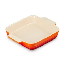 Molde cerámico tipo bandeja cuadrada Le Creuset