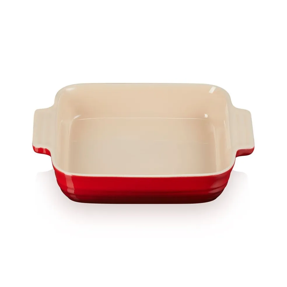 Molde cerámico tipo bandeja cuadrada Le Creuset