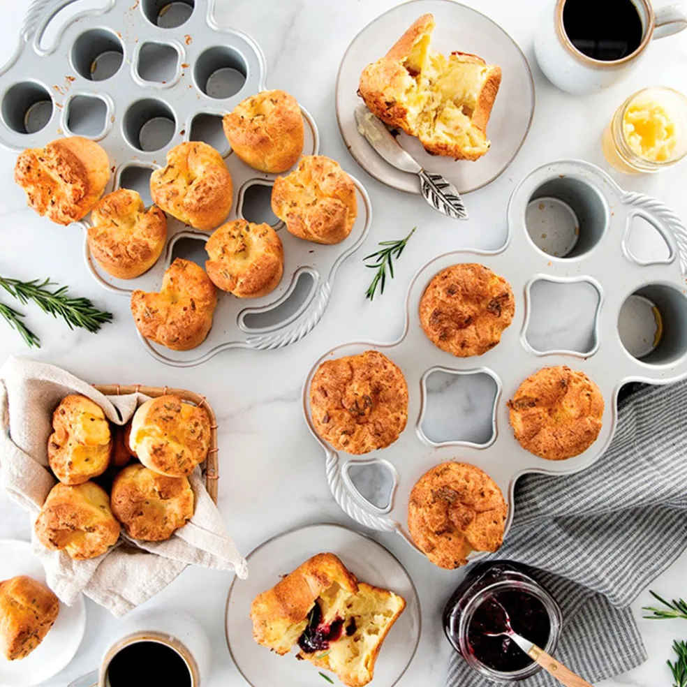 Molde de aluminio colado para popovers Nordic Ware