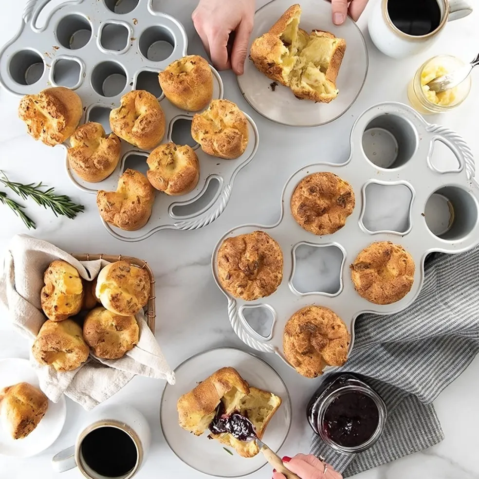Molde de aluminio colado para popovers Nordic Ware
