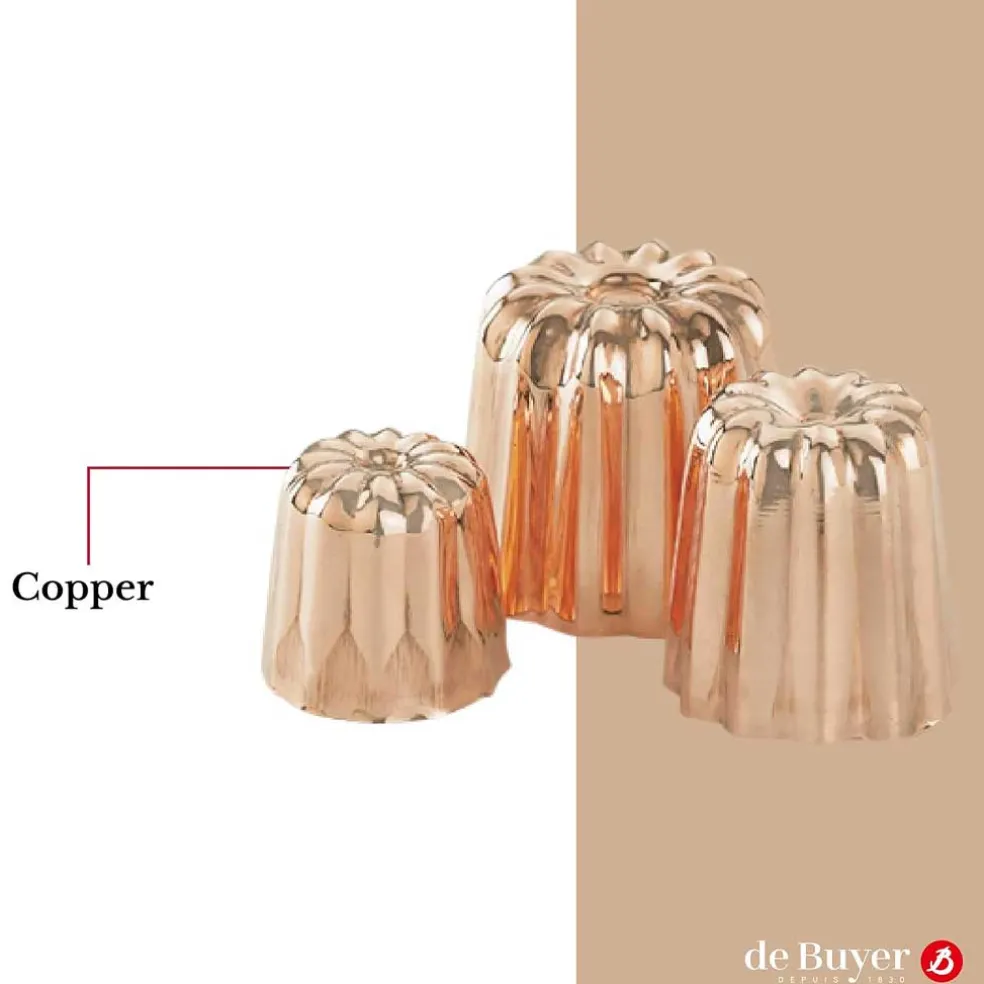 Molde de cobre para Canelés De Buyer