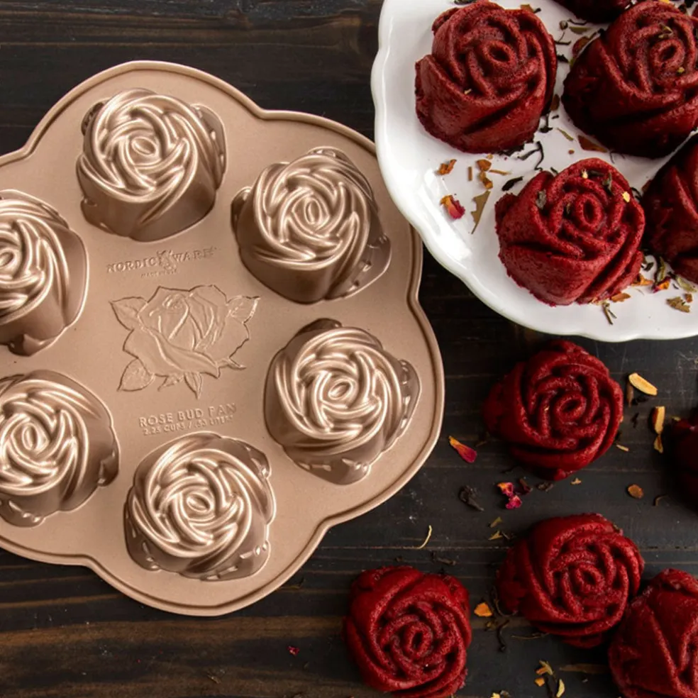 Molde 6 mini rosas Nordic Ware